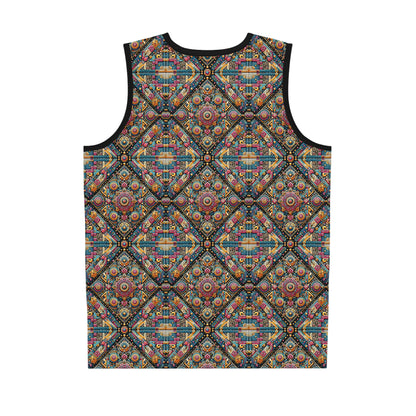 Cultural Fusion Tech Blend of Cultural Heritage With Tech-Inspired Elements Basketball Jersey - 8404 Design-58