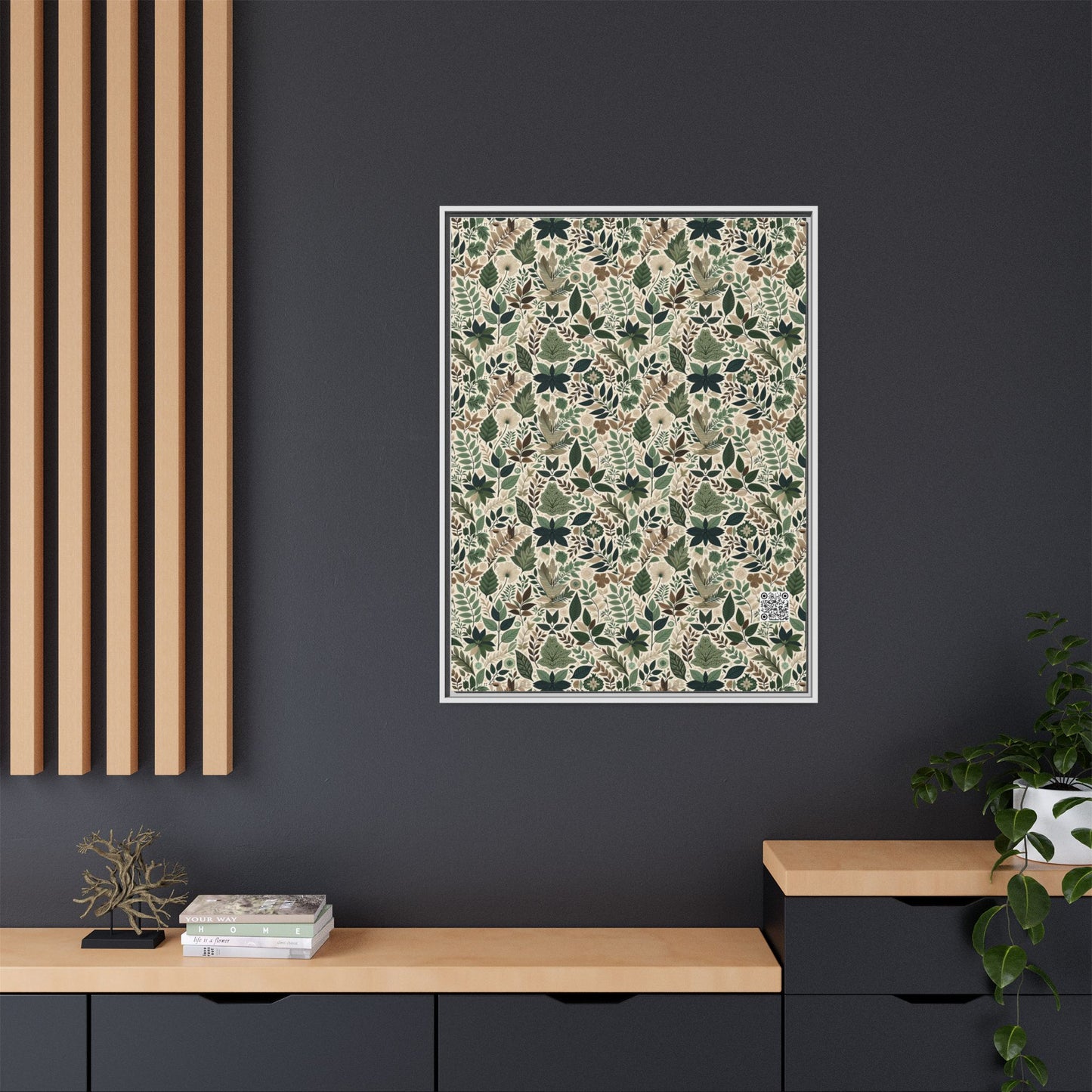 Streetwear Sustainability Environmentally Conscious Streetwear with a Natural Aesthetic Matte Canvas, Framed (multi-color) - 8404 Design-57 A