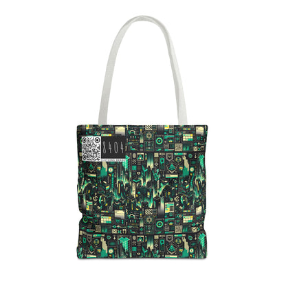 Digital Dystopia Tech Noir Tote Bag - 8404 Design-63