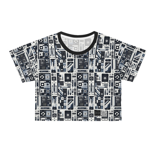 Minimalist Athleisure Minimalist Tech Crop Tee - 8404 Design-60