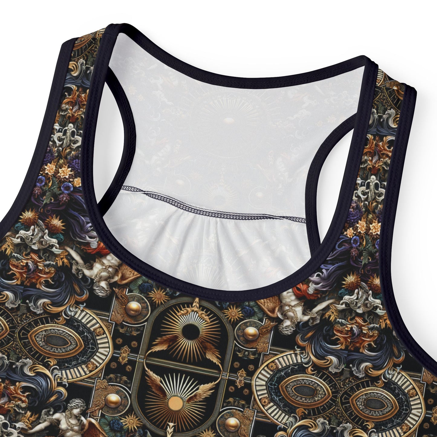 Digital Renaissance Luxurious Streetwear Inspired By Classical Art With a Modern Twist Women's Tank Top - 8404 Design-55