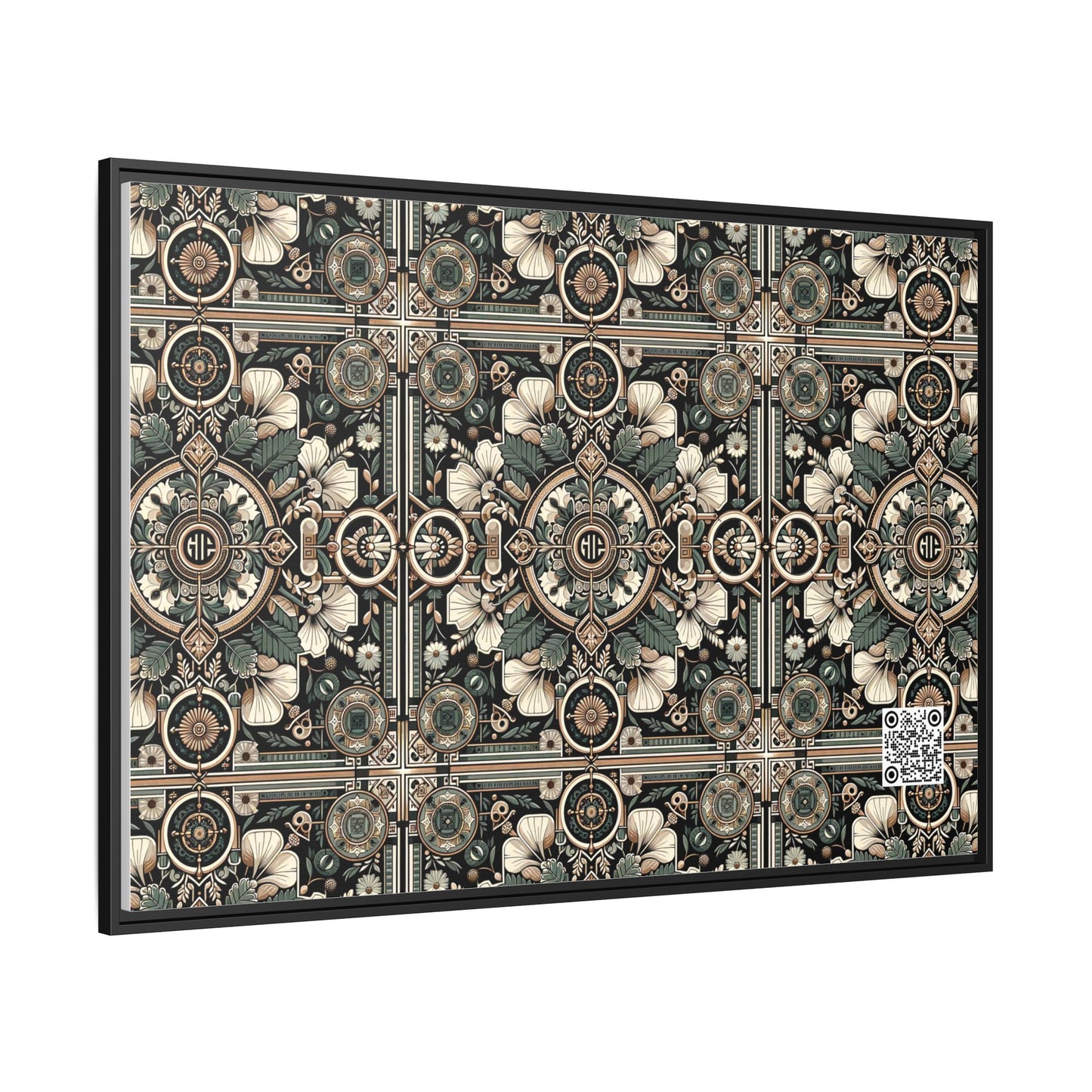 Cyber Garden Party Tech Garden Extravaganza Matte Canvas, Framed (multi-Color) - 8404 Design-66 A