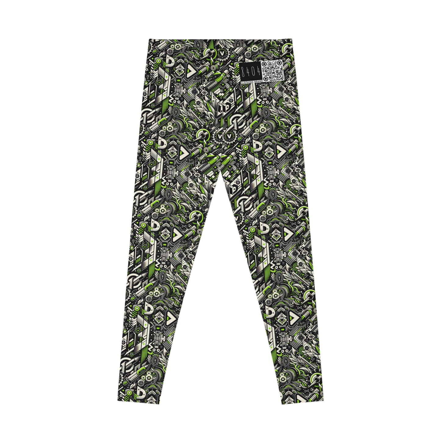 Graffiti Tech Fusion Bold Streetwear Fusion Stretch Leggings - 8404 Design-59