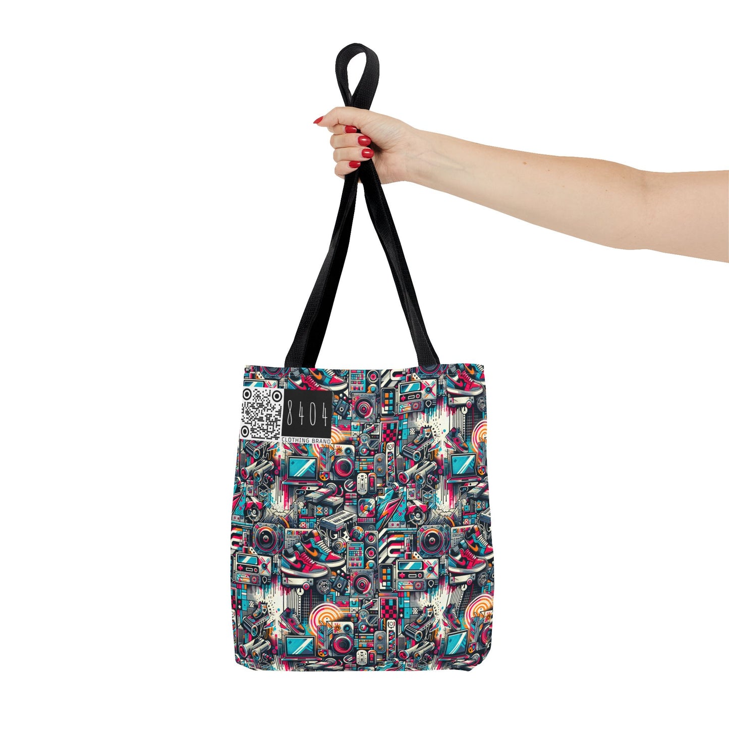 Urban Graffiti Fusion Eclectic Street Art Meets Modern Tech Culture Tote Bag - 8404 Design-50