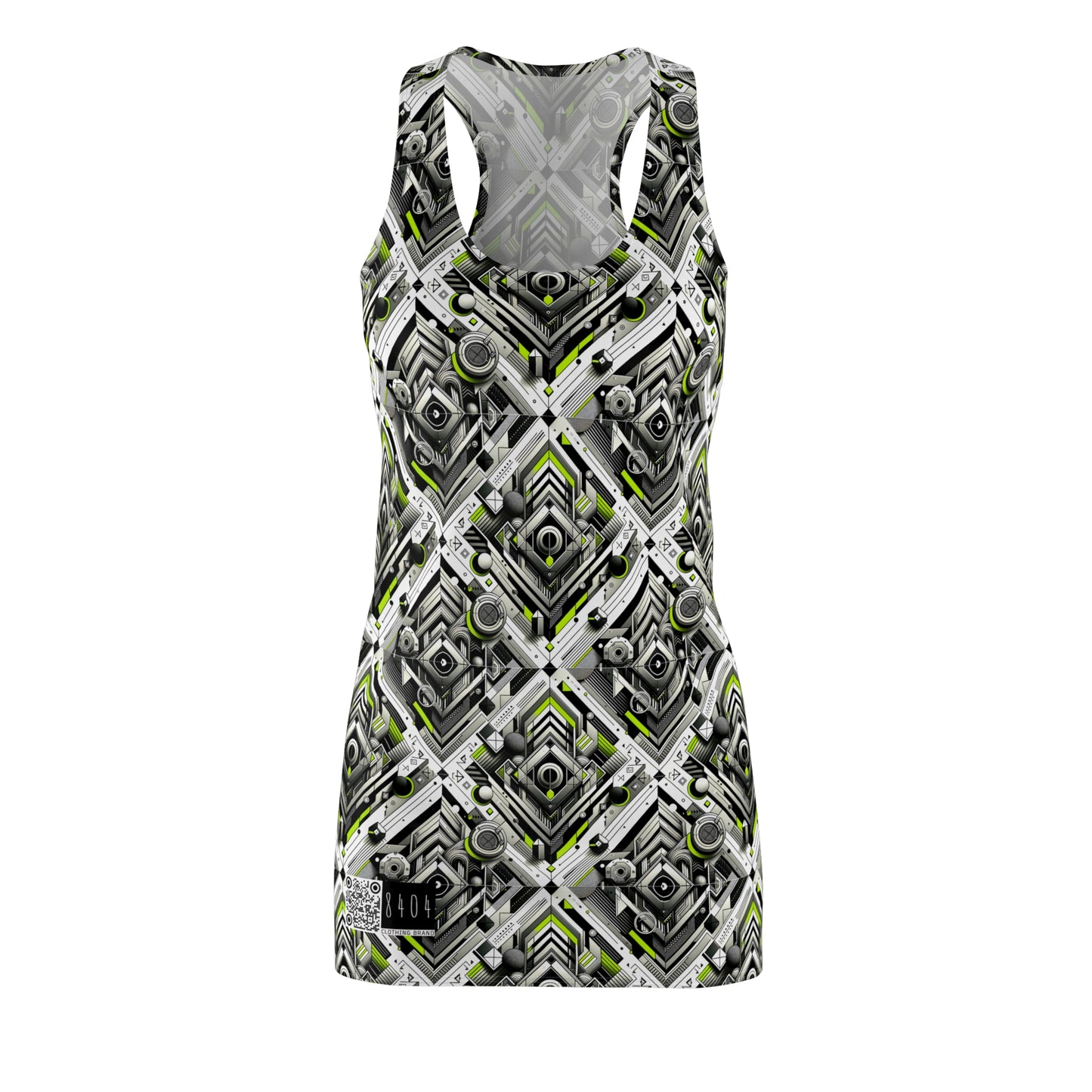 Elevated Sporty Tech Tech-Forward Streetwear Women's Cut & Sew Racerback Dress - 8404 Design-70