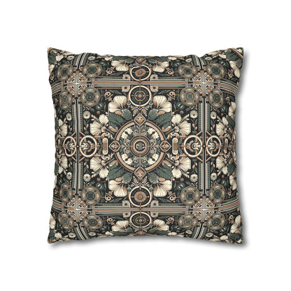 Cyber Garden Party Tech Garden Extravaganza Faux Suede Square Pillowcase - 8404 Design-66