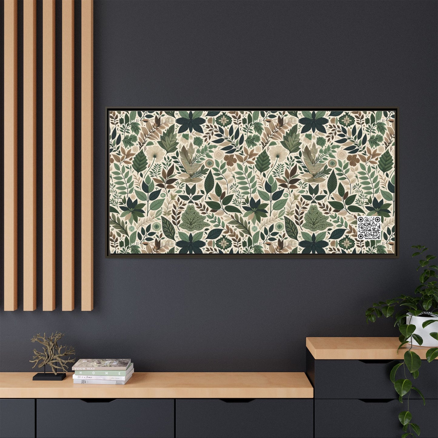 Streetwear Sustainability Environmentally Conscious Streetwear with a Natural Aesthetic Matte Canvas, Framed (multi-color) - 8404 Design-57 B