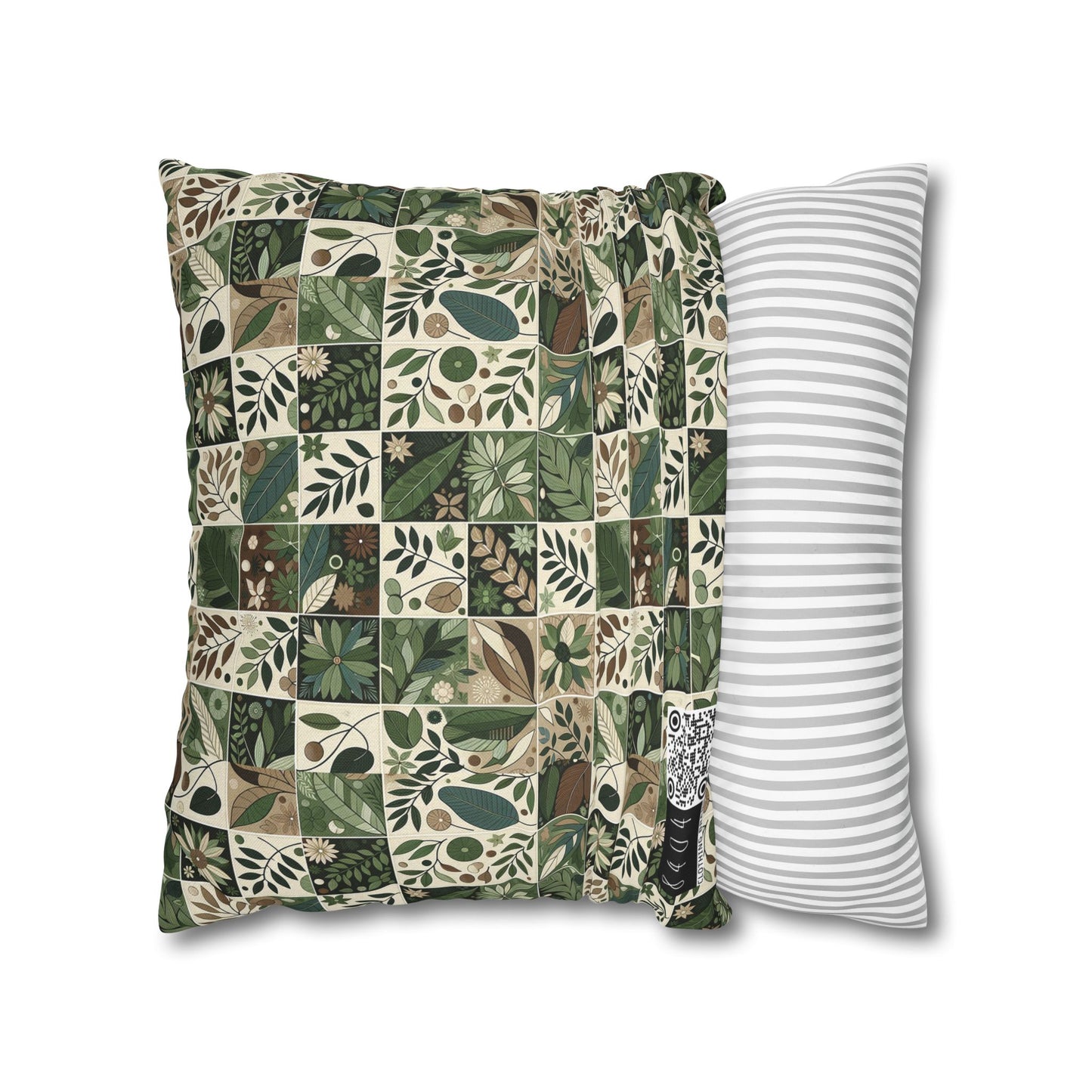 Streetwear Sustainability Environmentally Conscious Streetwear with a Natural Aesthetic Spun Polyester Square Pillowcase - 8404 Design-57