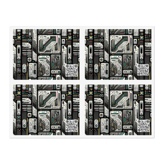 Tech Utility Gear Tech-Forward Minimalism Sticker Sheets - 8404 Design-45