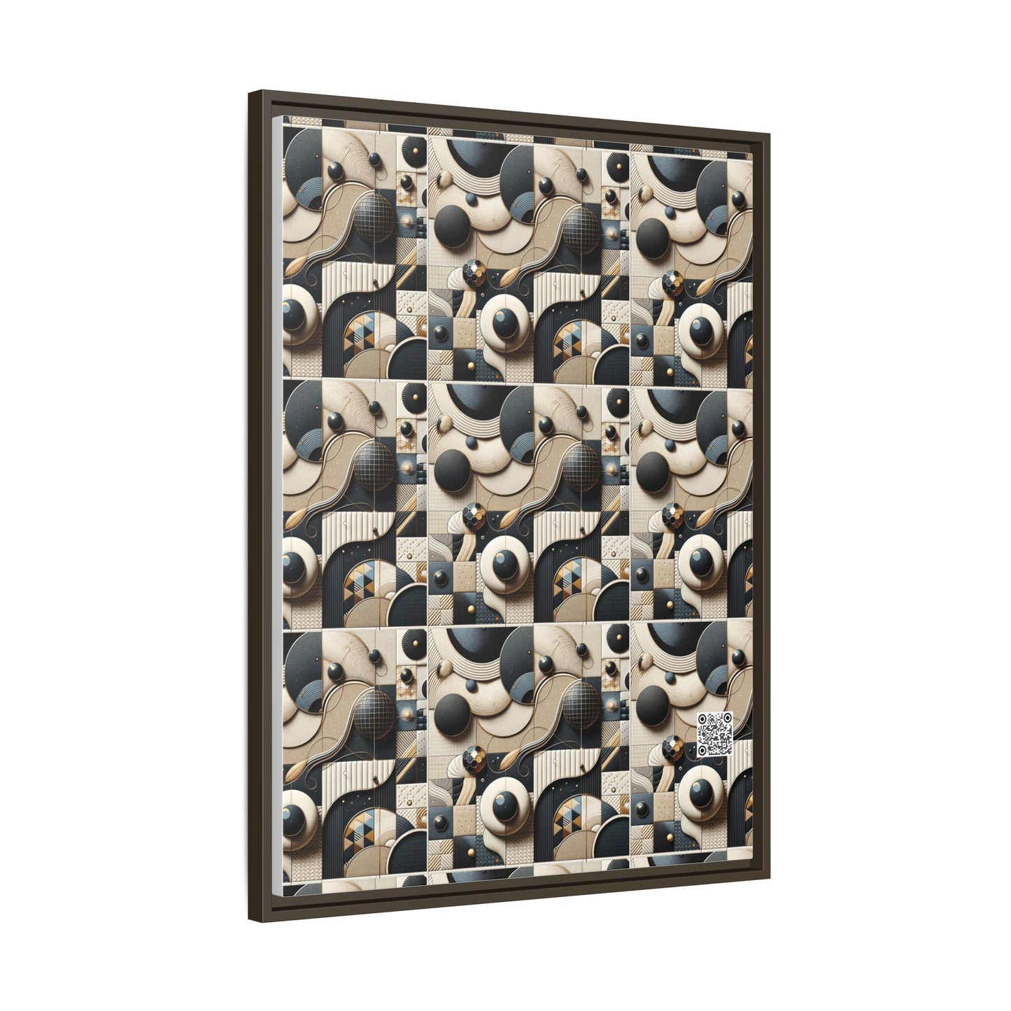 Tech-forward Luxe Streetwear Tech Luxe Fusion Matte Canvas, Framed (multi-color) - 8404 Design-71 A