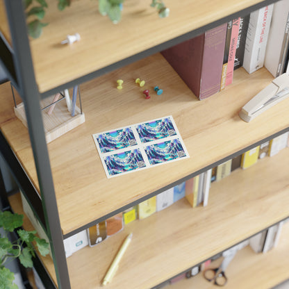 Digital Dreamscapes Digitally-Inspired Streetwear With a Dreamy, Surreal Twist Sticker Sheets - 8404 Design-53