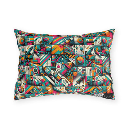 Graffiti Fusion Modern Street Art Fusion Outdoor Pillow - 8404 Design-58