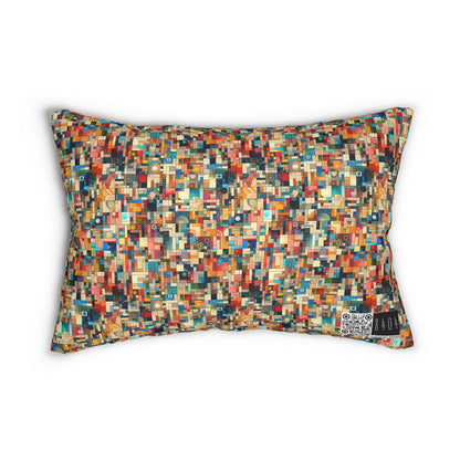 Digital Artistic Expression Artistic Streetwear Spun Polyester Lumbar Pillow - 8404 Design-46 B