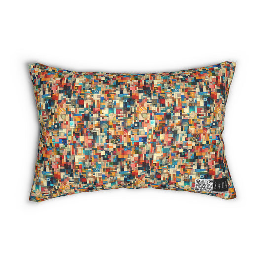 Digital Artistic Expression Artistic Streetwear Spun Polyester Lumbar Pillow - 8404 Design-46 B