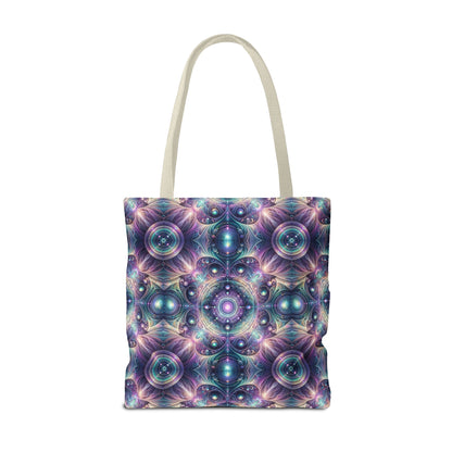 Iridescent Tech Fusion Tech-Forward Streetwear Tote Bag - 8404 Design-61