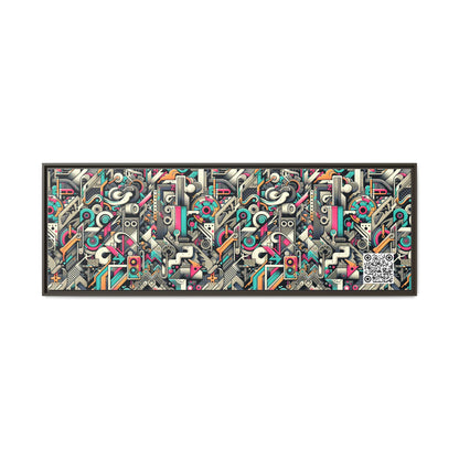 Digital Street Art Urban Street Style Matte Canvas, Framed (multi-color) - 8404 Design-74 B