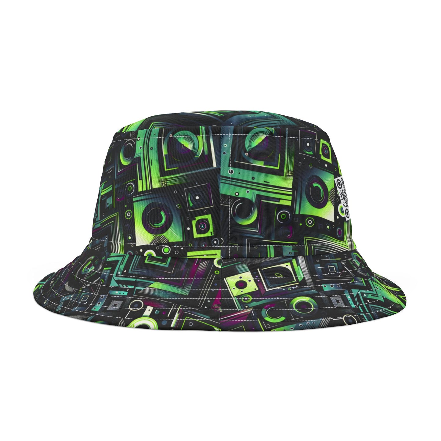 Tech-Tonal Graphics Tech-Forward Streetwear Bucket Hat - 8404 Design-62