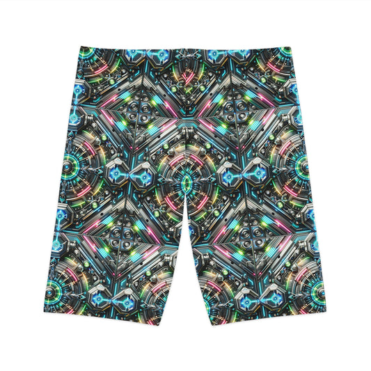 Tech-Infused Futurism Futuristic Tech Women's Bike Shorts - 8404 Design-53