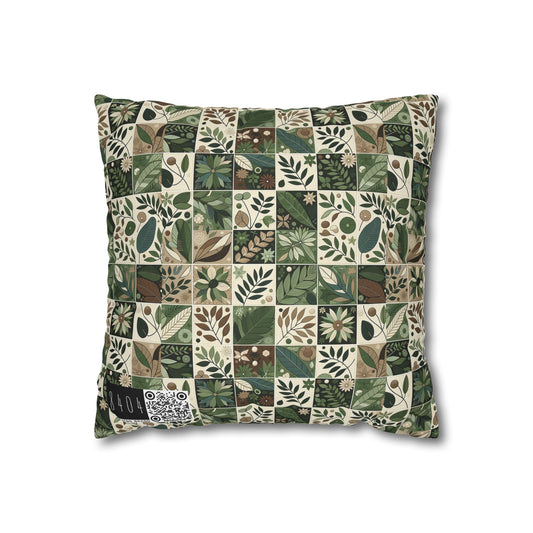 Streetwear Sustainability Environmentally Conscious Streetwear with a Natural Aesthetic Spun Polyester Square Pillowcase - 8404 Design-57