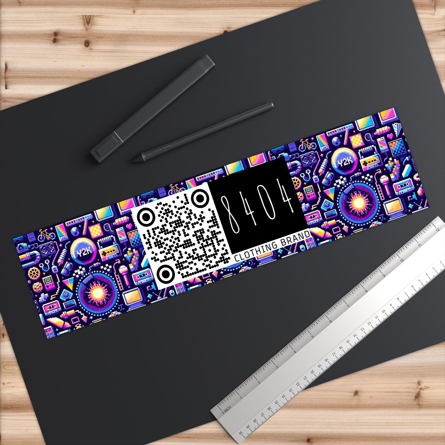 Digital Nostalgia Modern Retro Fusion Bumper Sticker - 8404 Design-64
