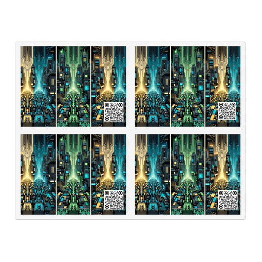 Cyber Punk Graphics Tech-Inspired Cyberpunk Sticker Sheets - 8404 Design-67