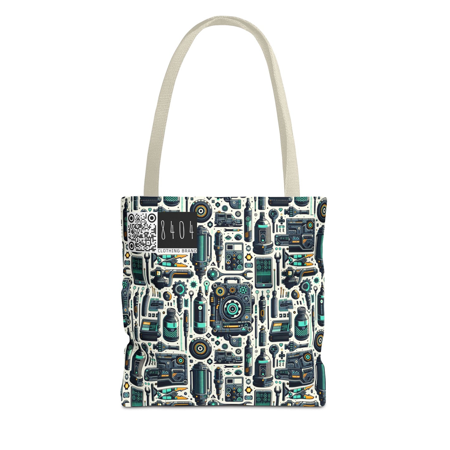 Tech Utility Fusion Modern Tech Streetwear Tote Bag - 8404 Design-53