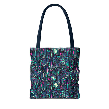 Digital Rebellion Tech-Inspired Streetwear Tote Bag - 8404 Design-58