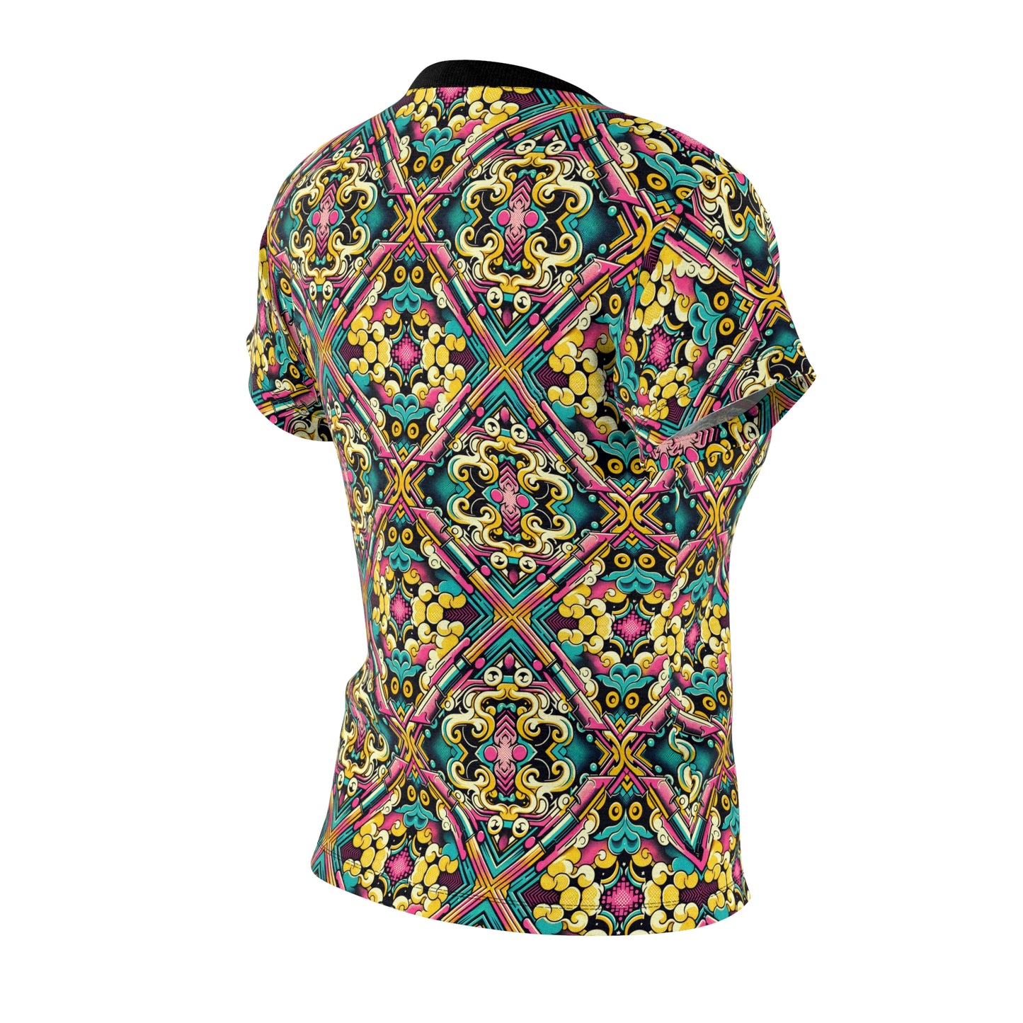 Neon Pop Art Revival Pop Culture Retro Women's Cut & Sew Tee - 8404 Design-59