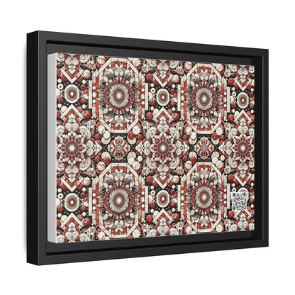 Neo Jomon Sculptural Aesthetics Artisanal Streetwear Matte Canvas, Framed (multi-Color) - 8404 Design-55 A