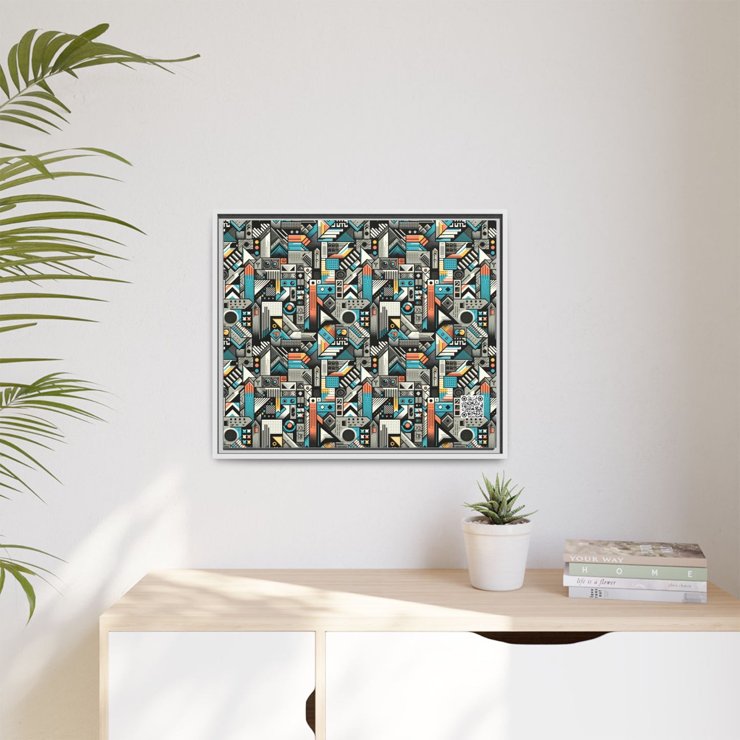 Digital Street Art Urban Street Style Matte Canvas, Framed (multi-color) - 8404 Design-81 B