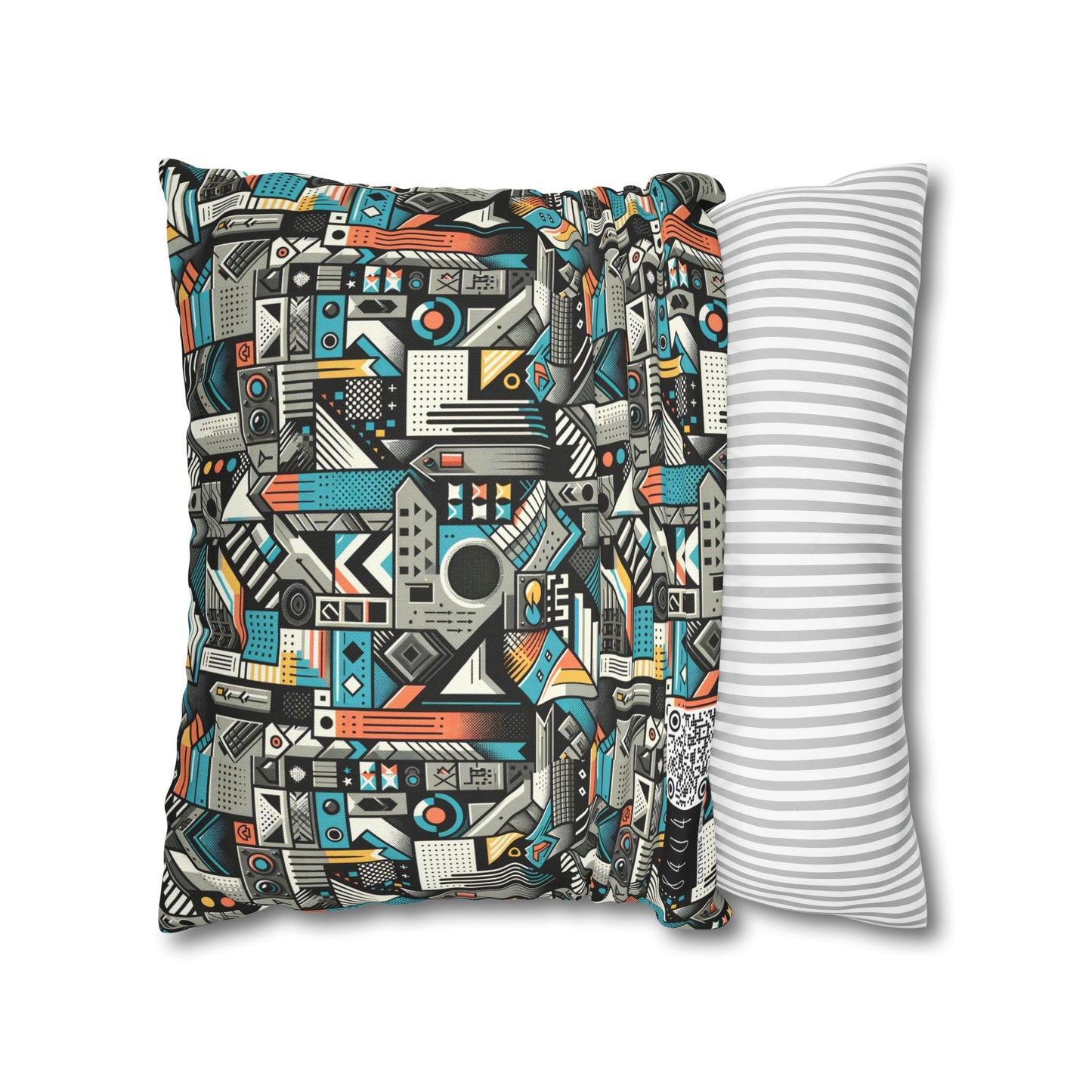 Digital Street Art Urban Street Style Spun Polyester Square Pillowcase - 8404 Design-81