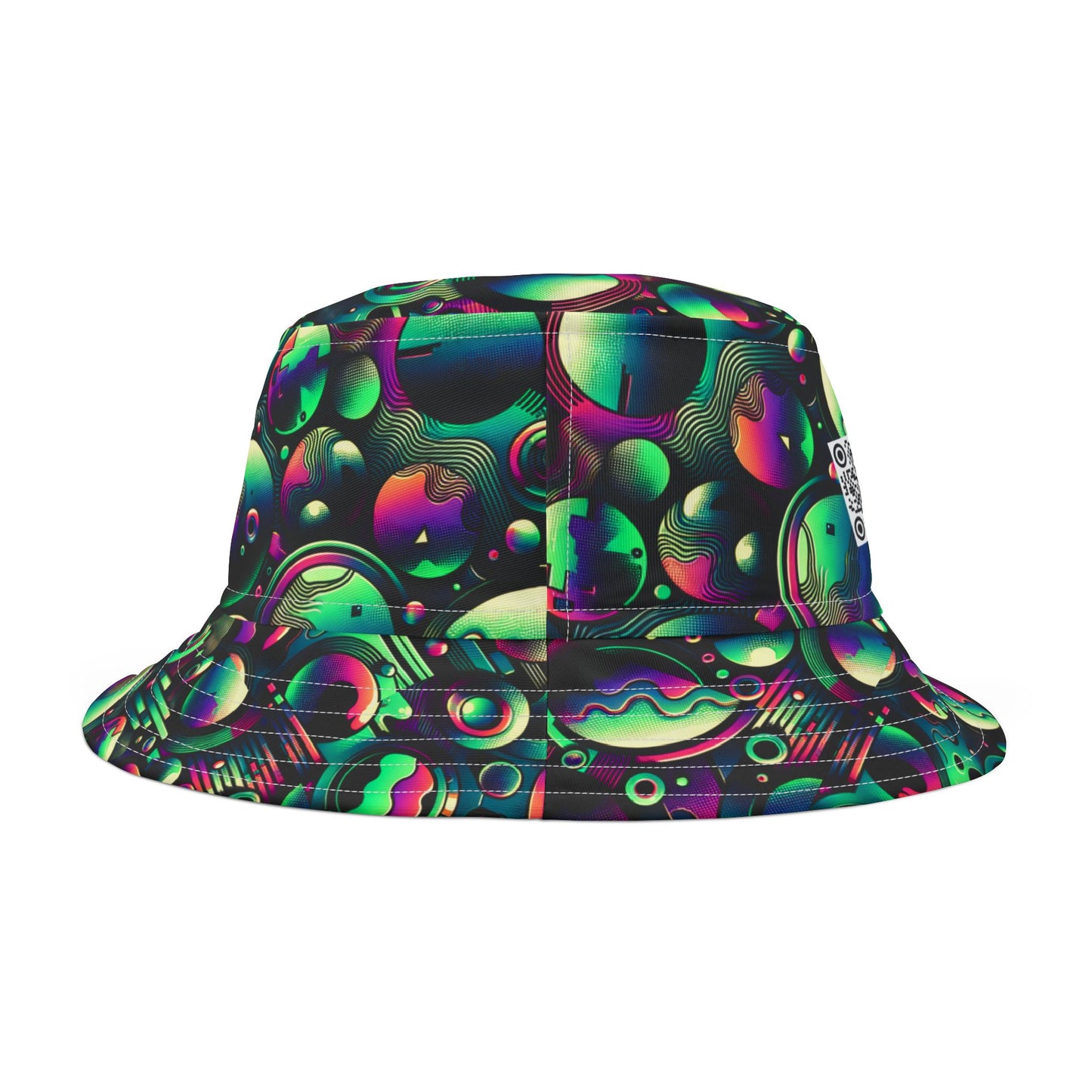 Tech-Tonal Graphics Tech-Forward Streetwear Bucket Hat - 8404 Design-56