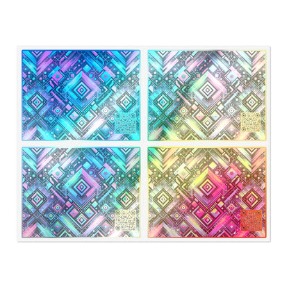 Tech-Infused Graphics Tech-Forward Streetwear Sticker Sheets - 8404 Design-52