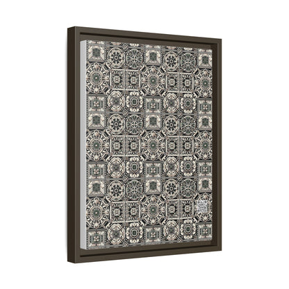 Cyber Garden Party Tech Garden Extravaganza Matte Canvas, Framed (multi-Color) - 8404 Design-45 A
