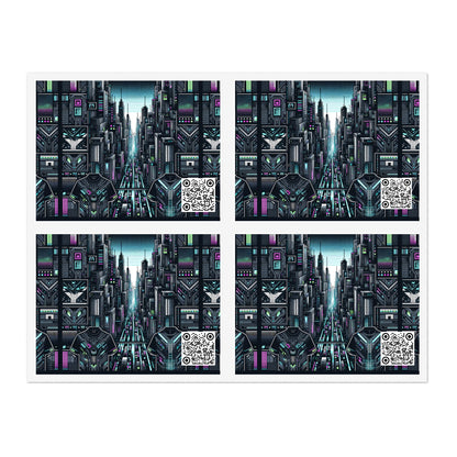 Tech Noir Aesthetics Sleek Tech Streetwear Sticker Sheets - 8404 Design-43