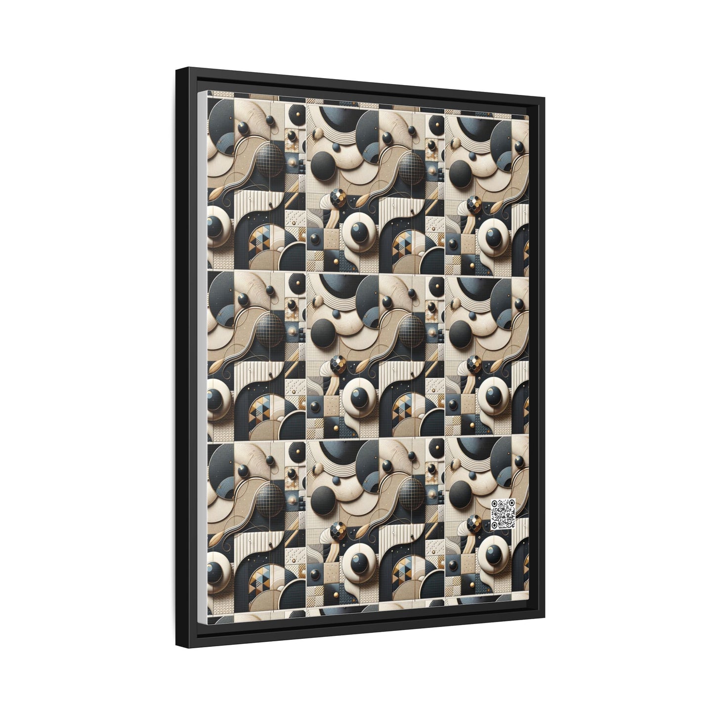 Tech-forward Luxe Streetwear Tech Luxe Fusion Matte Canvas, Framed (multi-color) - 8404 Design-71 A