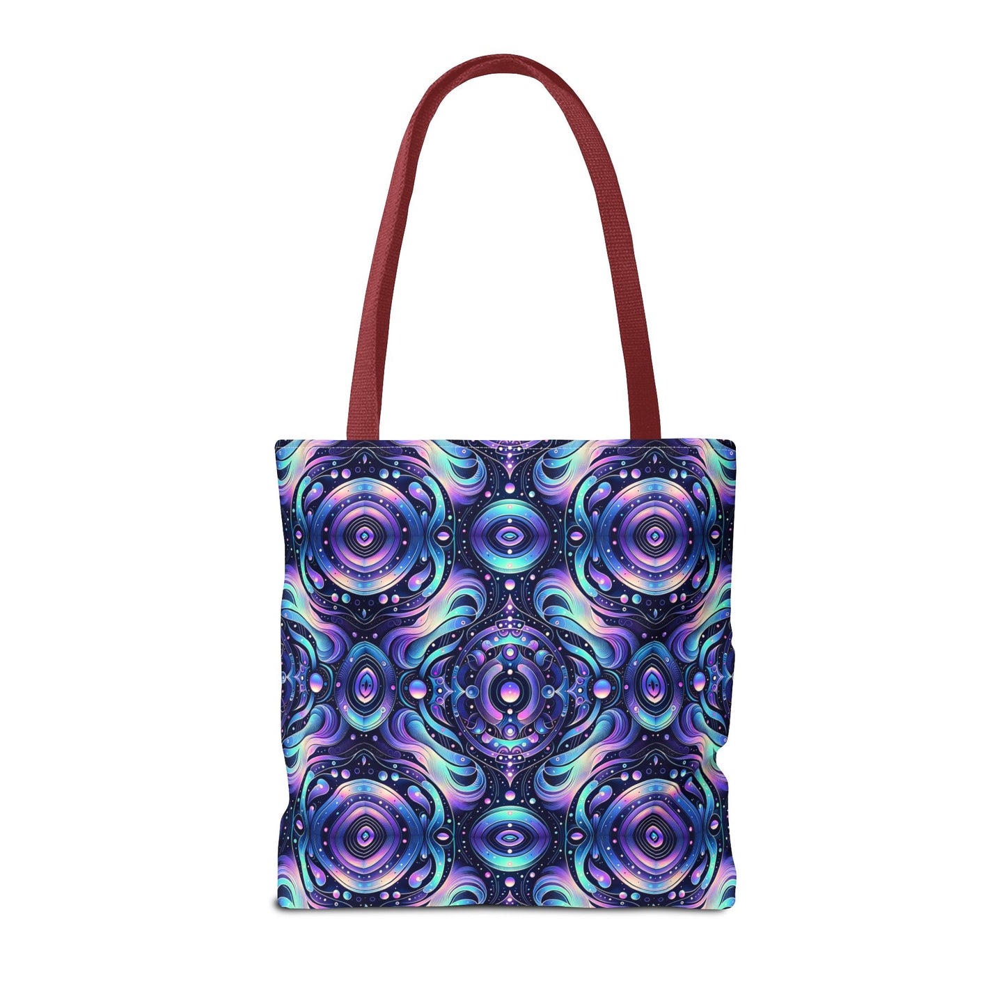 Iridescent Tech Fusion Tech-Forward Streetwear Tote Bag - 8404 Design-62