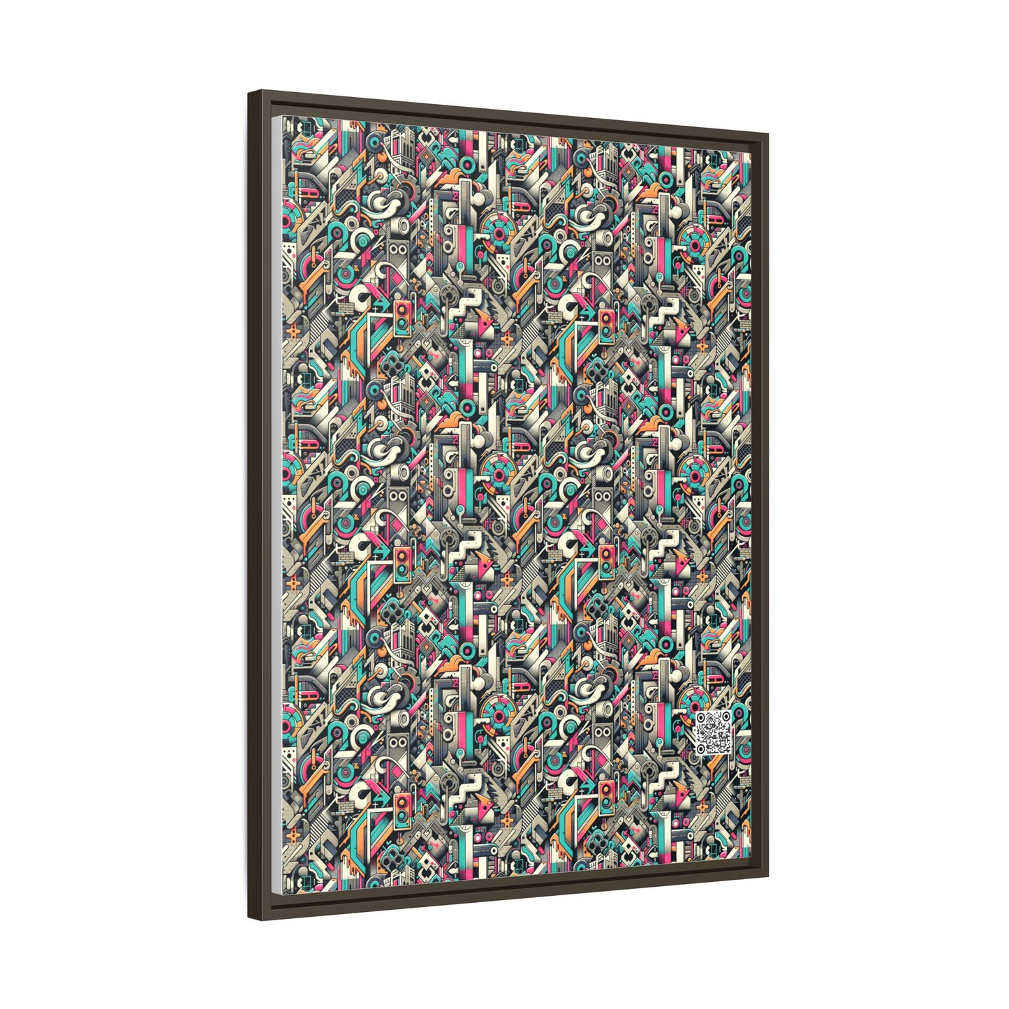 Digital Street Art Urban Street Style Matte Canvas, Framed (multi-color) - 8404 Design-74 A