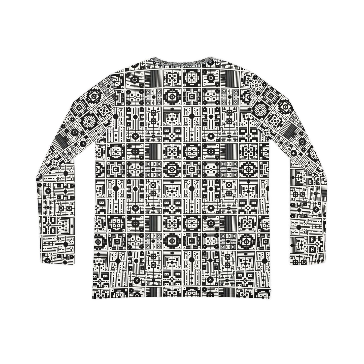 Digital Minimalism Minimalist Tech Women's Long Sleeve V-Neck Shirt - 8404 Design-55