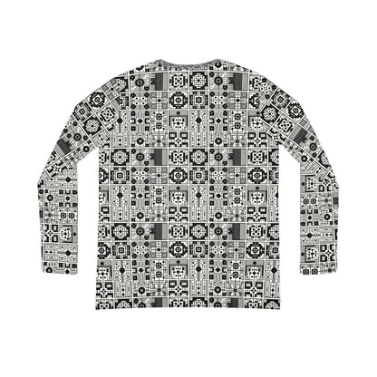 Digital Minimalism Minimalist Tech Women's Long Sleeve V-Neck Shirt - 8404 Design-55