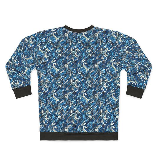 Tech Urban Camo Tech-Forward Streetwear With a Futuristic Military Edge Sweatshirt - 8404 Design-39