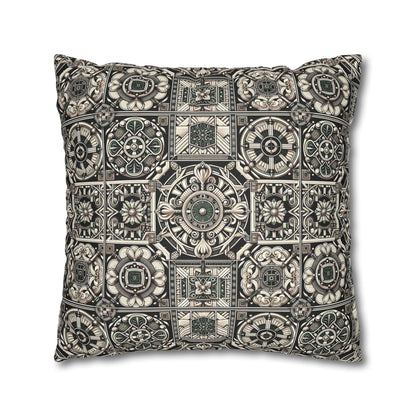 Cyber Garden Party Tech Garden Extravaganza Faux Suede Square Pillowcase - 8404 Design-45