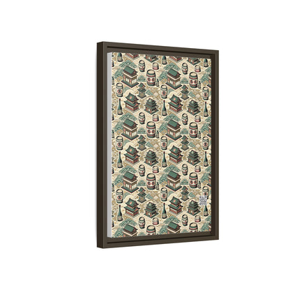 Cultural Artisanal Fusion Contemporary Cultural Elegance Matte Canvas, Framed (multi-Color) - 8404 Design-68 B