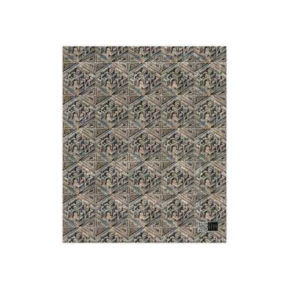 Tech Illusion Graphics Futuristic Artistry Crushed Velvet Blanket - 8404 Design-52