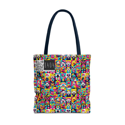 Neon Pop Playful Pop Culture Mashup Tote Bag - 8404 Design-60