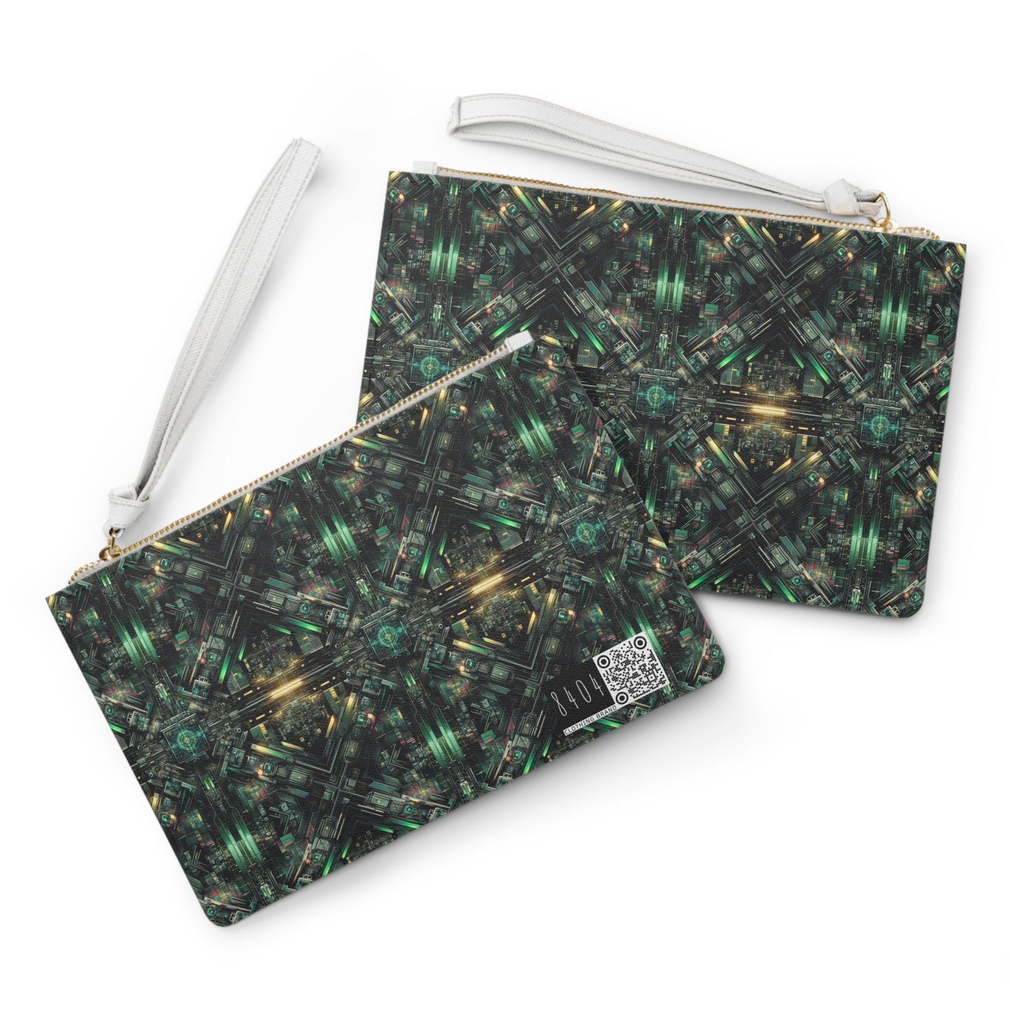 Tech Noir Graphics Tech-Inspired Streetwear Clutch Bag - 8404 Design-56