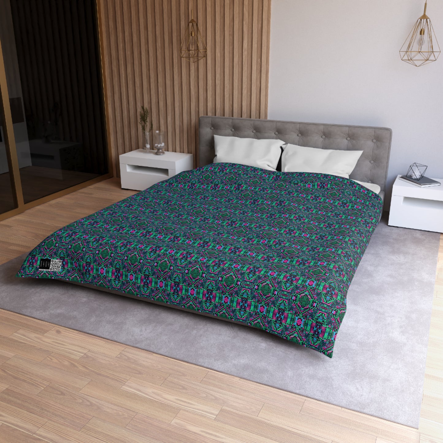 Digital Glitch Vibes Tech-Inspired Streetwear Microfiber Duvet Cover - 8404 Design-71