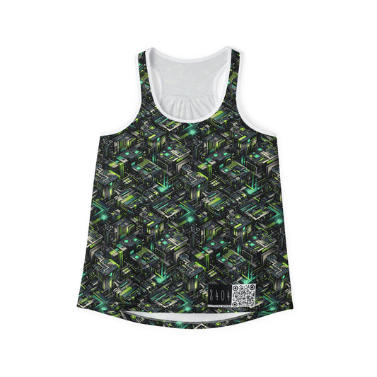 Tech-Infused Graphics Tech-Forward Streetwear Women's Tank Top - 8404 Design-47