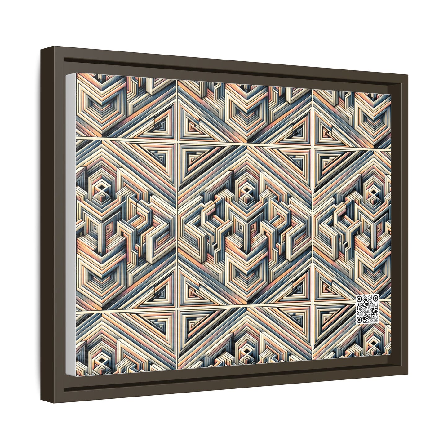 Tech Illusion Graphics Futuristic Artistry Matte Canvas, Framed (multi-color) - 8404 Design-52 A