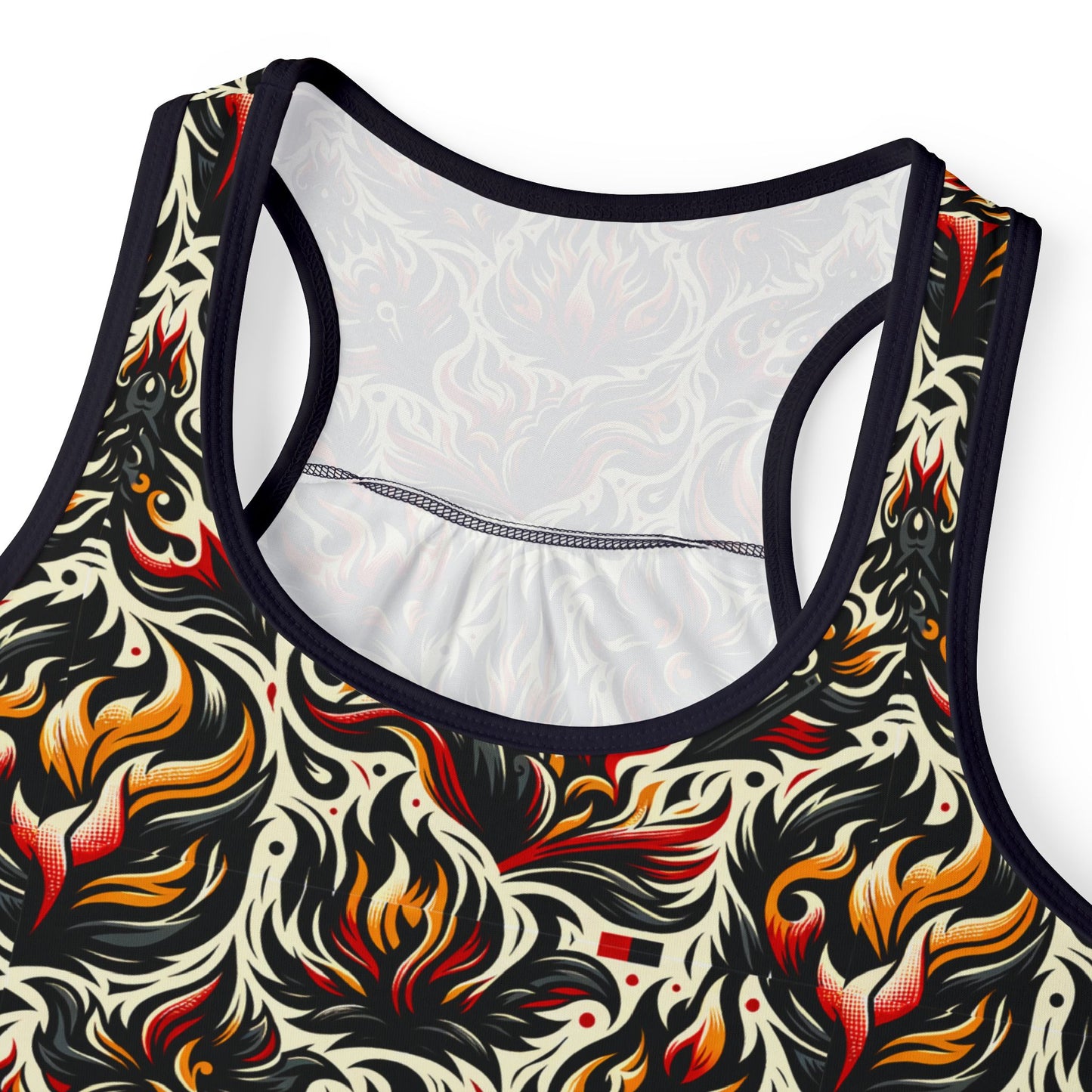 Fire & Flames Bold Streetwear Statement Women's Tank Top - 8404 Design-57
